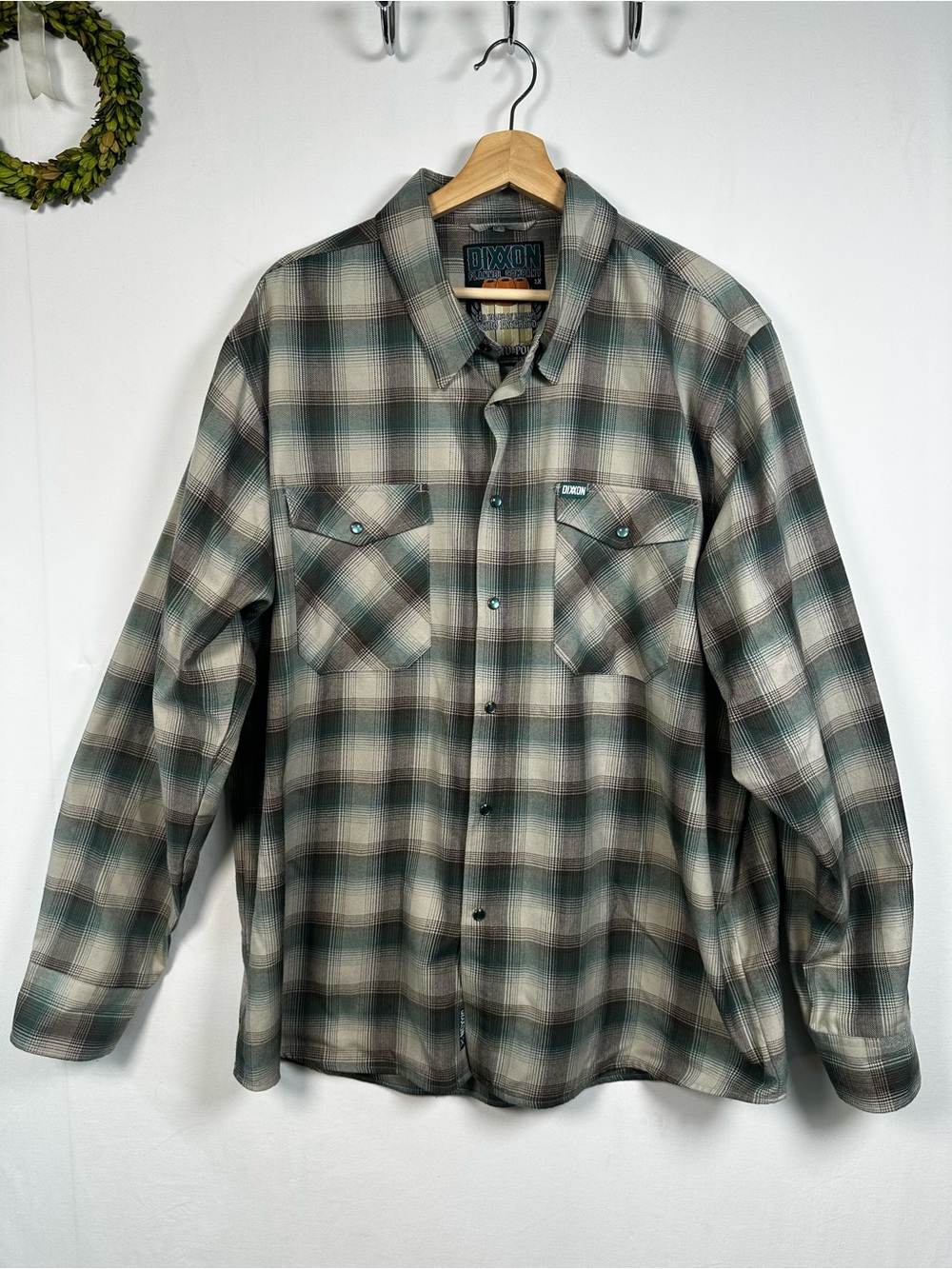 DIXXON Hollow Point Pearl Snap Front Long Sleeve Shirt Size 2X Men's